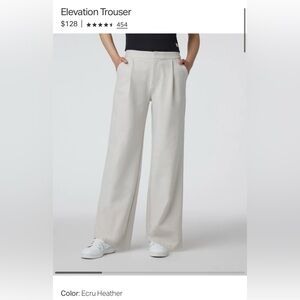 Vuori Ecru Heather Elevation Trousers